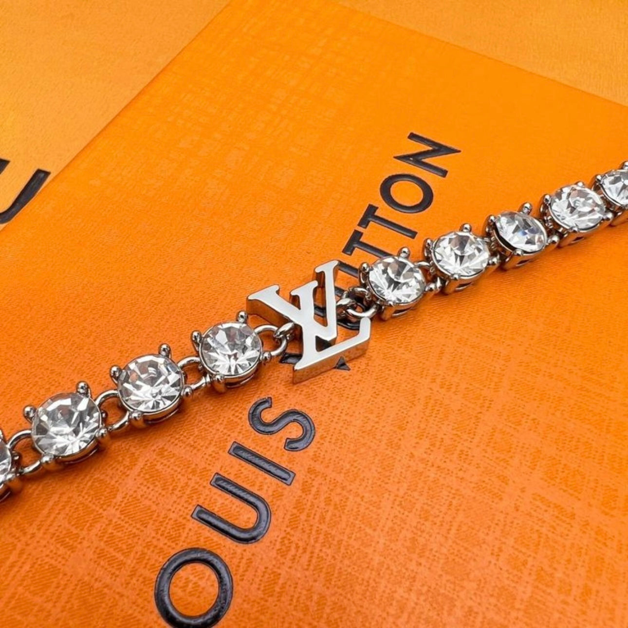 L Diamond Tennis Bracelet
