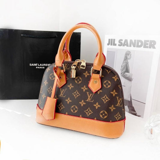 L Lama Bag Dark/Light Brown